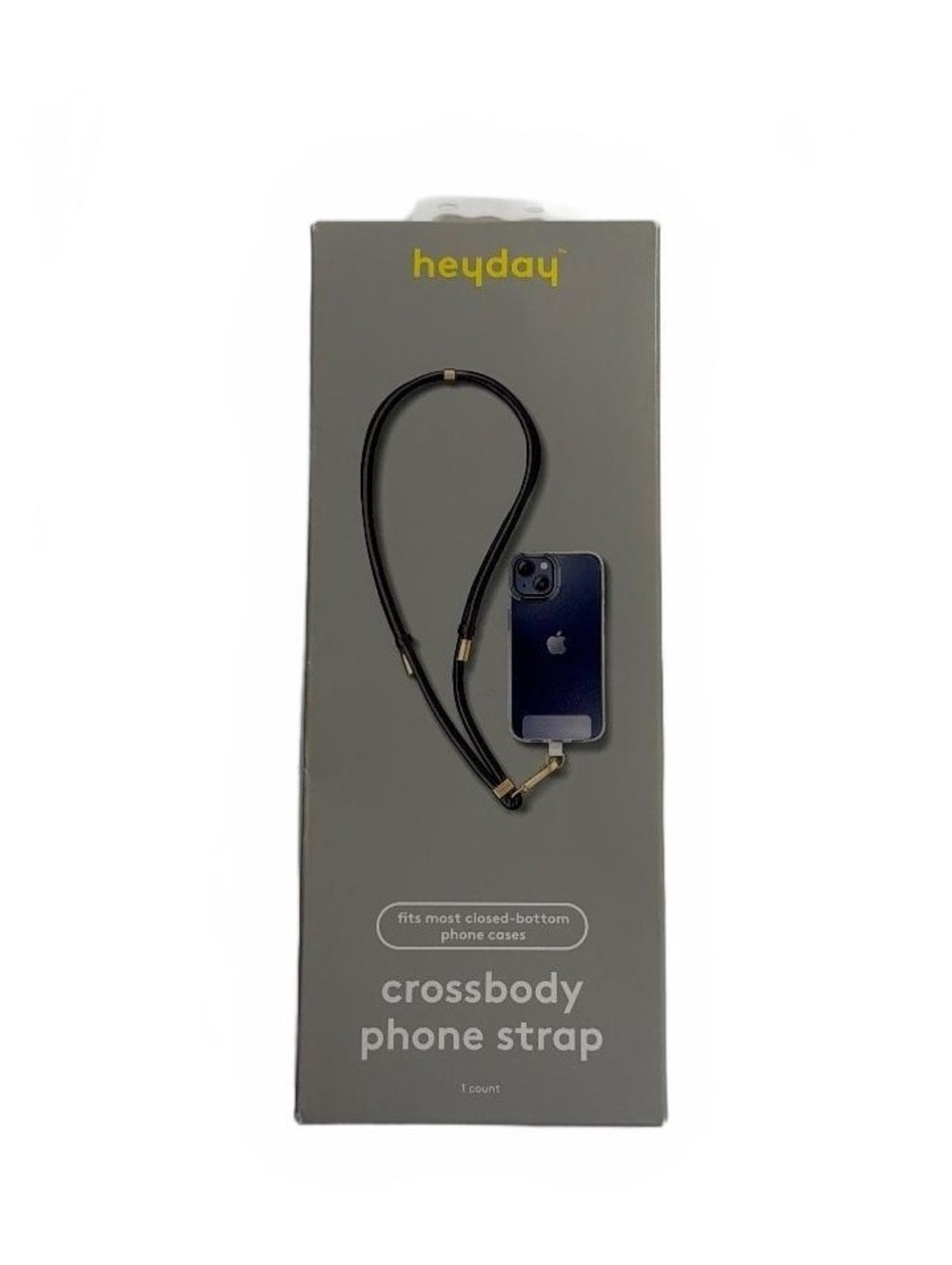 Crossbody Phone Strap Universal Phone Case Hands Free Black by heyday NEW
